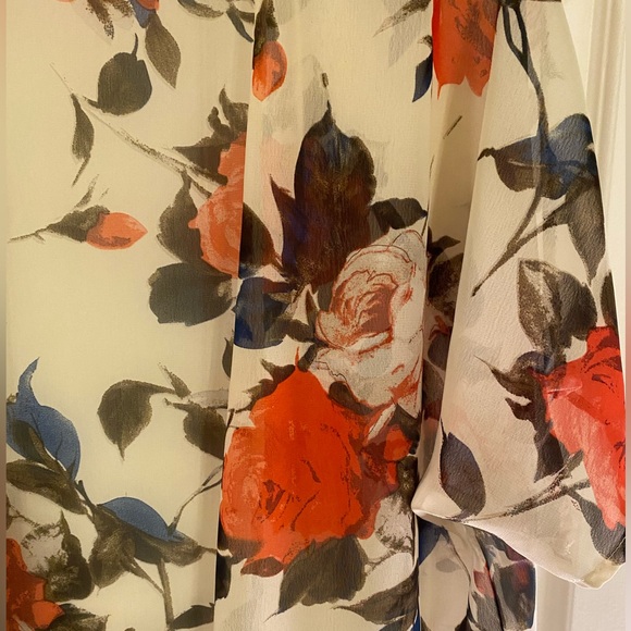 Sheer Floral Cover Up/Duster - Picture 2 of 3